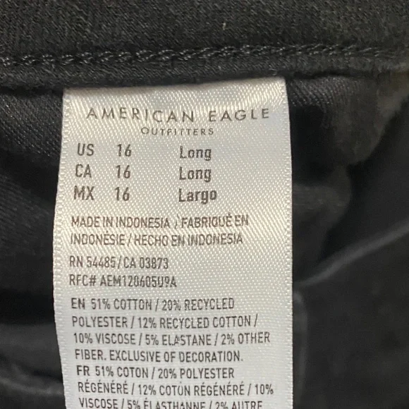 American Eagle Outfitters Black Skinny Jeans - Picture 3 of 5
